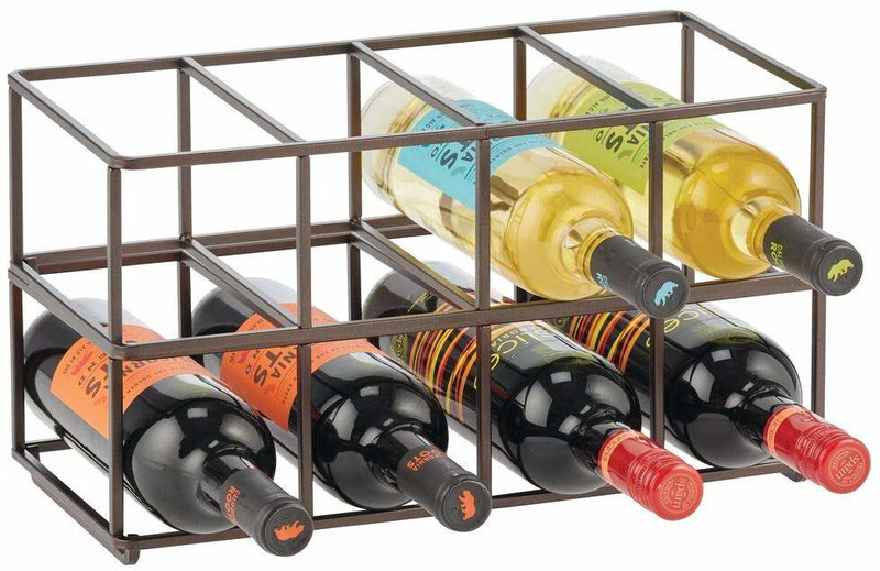 MEENA ENTERPRISES Iron Wine Rack(Black, 8 Bottles)