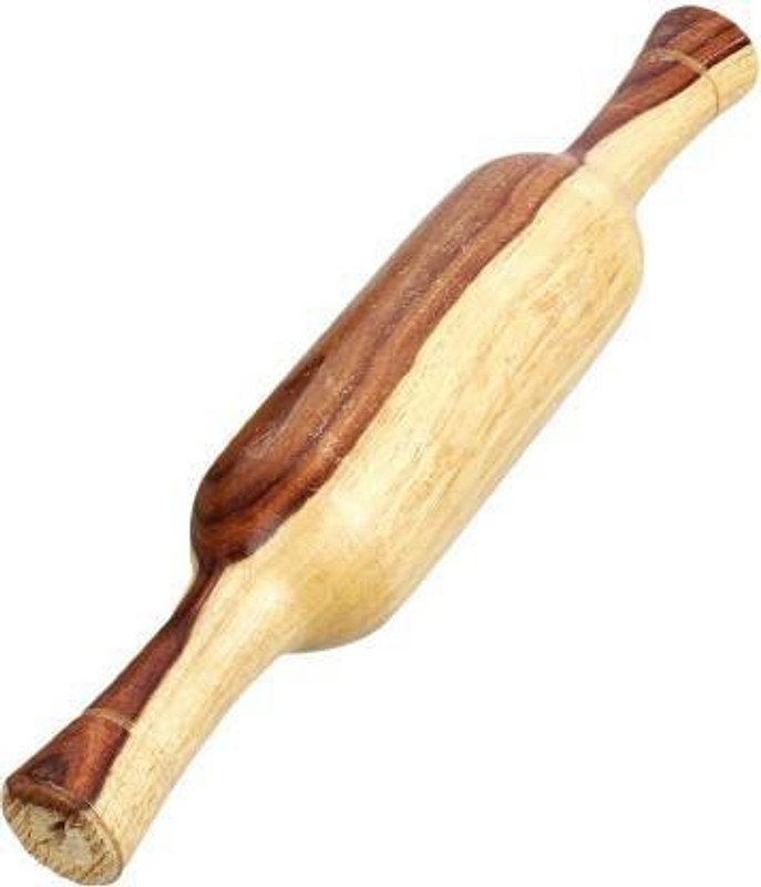 Ephemeral WOODEN ROLLING PIN GHATI BELAN, GHATI STYLE ROLLER BELAN ROTI BELAN Rolling Pin(Beige, Pack of 1)