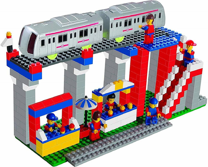 PEZYOX Metro Station Block Game(Multicolor)