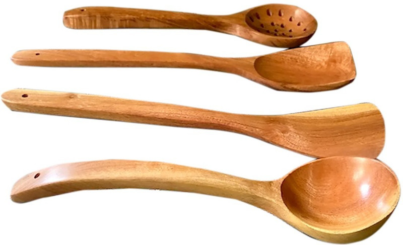 natureCrafts Healthy Neem Cooking Spoon Kitchen Tool Set(Brown, Cooking Spoon)