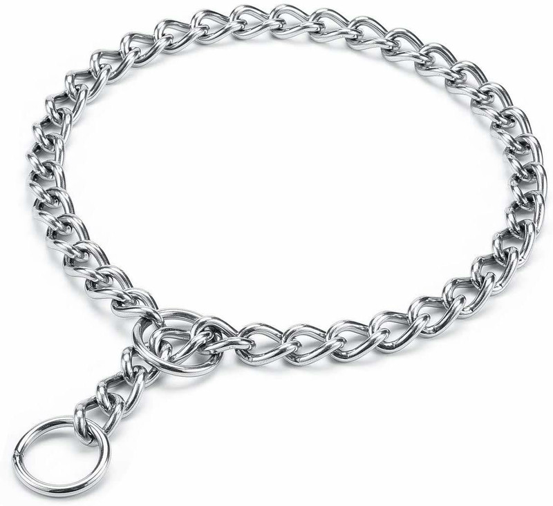 CIBO Super Premium Quality Dog Chock Chain (24 Inch) 60 cm Dog Chain Leash(Silver)