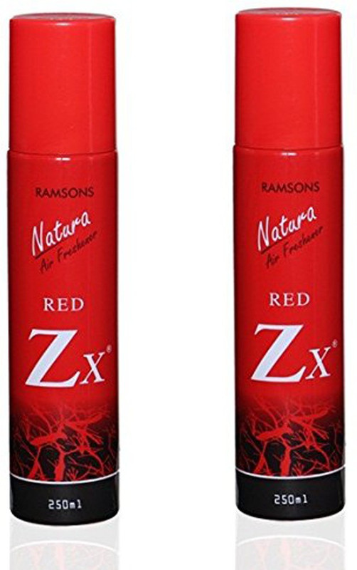 RAMSONS Red Zx Car Freshener Spray Floral Red Combo Air Freshener, 500ml(2 x 250 ml)