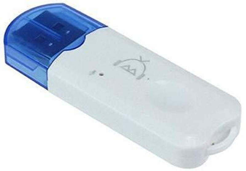 ALLONE Device 4.0 USB Wireless Bluetooth Audio Music Receiver Dongle 150 Mbps Data Card ,Calls not Supported(White, Blue)