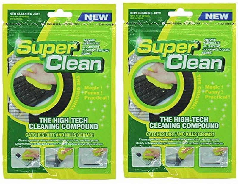 LipiWorld Pack-2 Reusable Super Clean Magical Universal Dust Cleaning Slime Gel for Laptops(Multi Purpose Super Clean Magical Universal Cleaning Slime Gel for Keyboard, Laptops, Car Accessories, Electronic Products Pack-2)