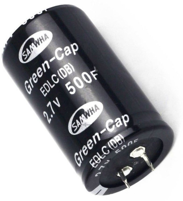 DHRUV-PRO 1 pcs New 2. 7V 500F Super Farad Capacitor 35 * 60mm Super Capacitor New K85 Electronic Components Electronic Hobby Kit