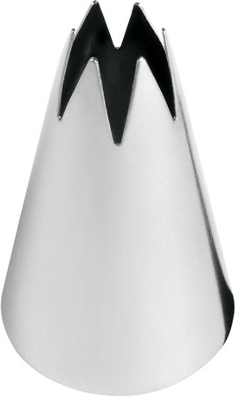 Bakers King 2D Large Size Rose Flower Cake Decorating Icing Tip Nozzel Cupcake Nozzles Decoration Baking (Pack of 1) Stainless Steel Quick Flower Icing Nozzle(Silver Pack of 1)