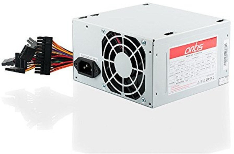 artis VIP 400R 12 Plus 400 Watts Computer PSU with 3 SATA Cables(Matte Silver)