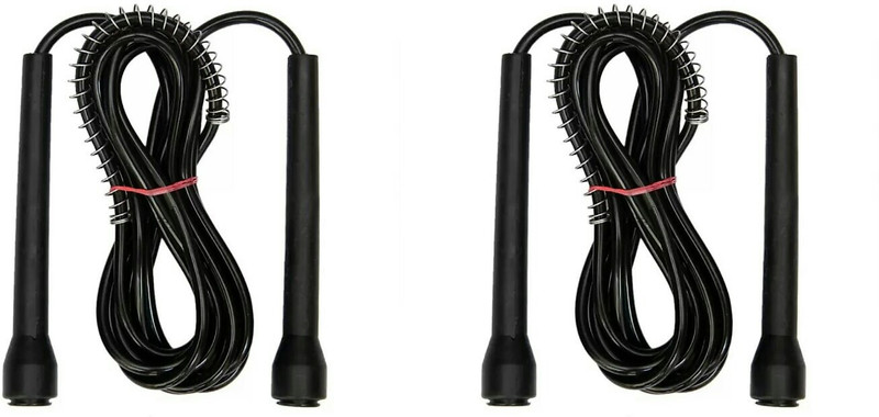 HRS Skipping Rope Freestyle in Combo (Pack of 2) Freestyle Skipping Rope(Red, Black, Length: 270 cm)