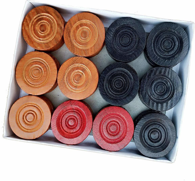 MERCHANTILE MCT-CARROM COINS Carrom Pawns(Pack of 24)