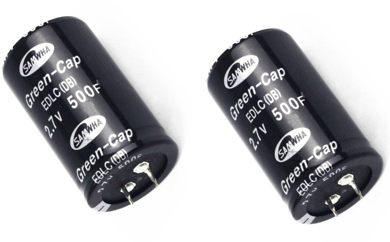 DHRUV-PRO 2 pcs New 2. 7V 500F Super Farad Capacitor 35 * 60mm Super Capacitor New K85 Electronic Components Electronic Hobby Kit