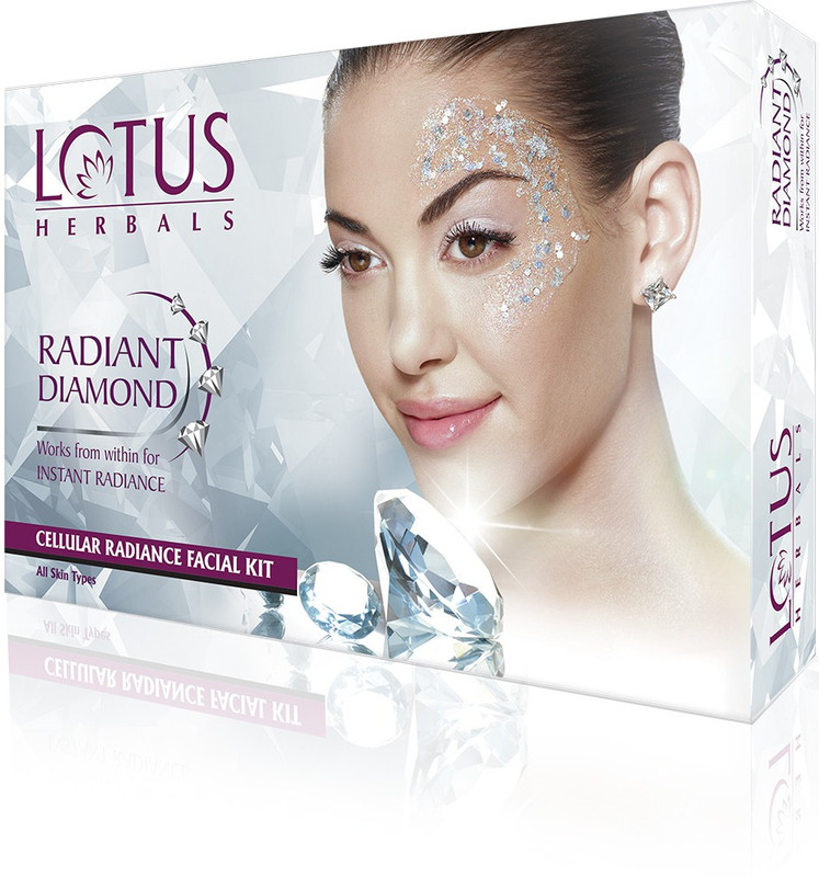 LOTUS HERBALS Radiant Diamond single Facial kit 37 g (4 sachets)(4 x 9.25 g)