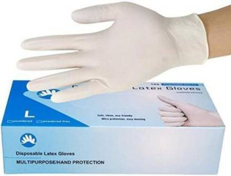 DM Eco - Quality Tested Latex Exam Gloves CE / GMP / FDA / ISO 9001:2015 Certified Latex Examination Gloves(Pack of 30)