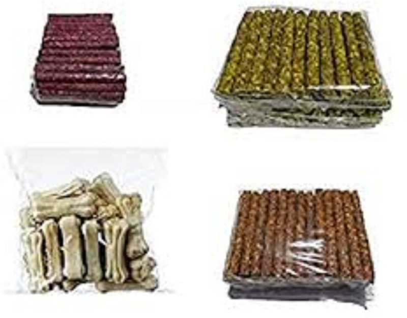 Hanu PetNutro Munchy Sticks Chicken (250G), Munchy Sticks Mutton (250G), Munchy Sticks Natural (250G), White Bone 3Inch (250G) Chicken, Mutton, Vegetable Dog Chew (1 kg, Pack of 4) Chicken, Mutton Dog Chew(1 kg, Pack of 4)