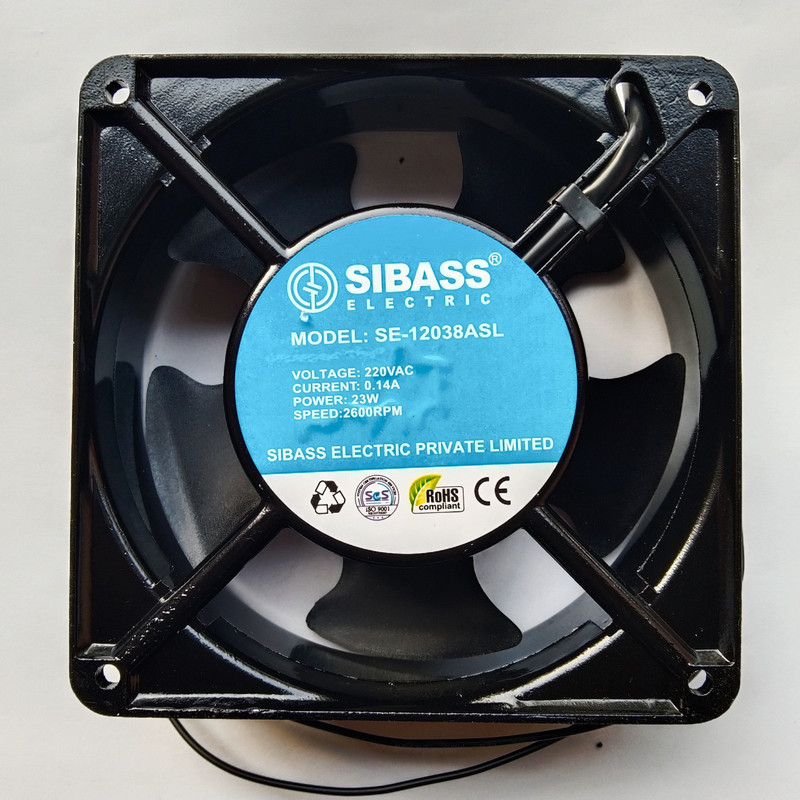APA ARPAN 120 x 120 x 38 (10mm exhaust fan panel cooling fan) 10 mm Exhaust Fan(Black)