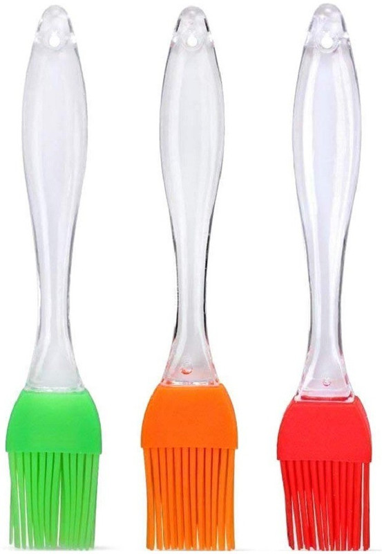 JMT Flat Oiling, Buttering Cooking Brush (Pack of 3) Silicone Flat Pastry Brush(Pack of 3)