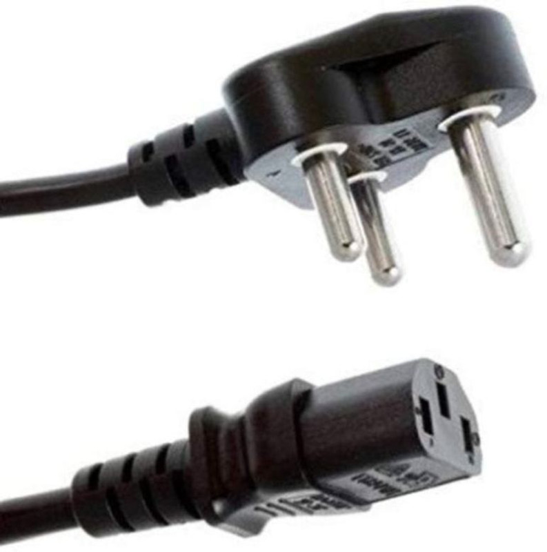 Techy-tech Power Cord 5 m Computer Power Cable Cord for Desktops PC and Printers/Monitor SMPS Power Cable IEC Mains Power Cable (Black) (5M- Black)(Compatible with Computer, Black)