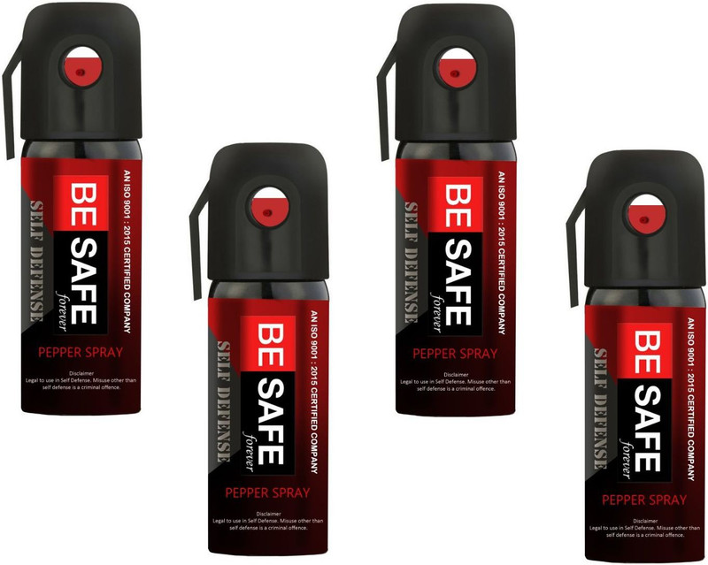 BE SAFE Forever Police/Military DRDO Approved Self Defence for Women Pack of 1 Pepper Stream Spray