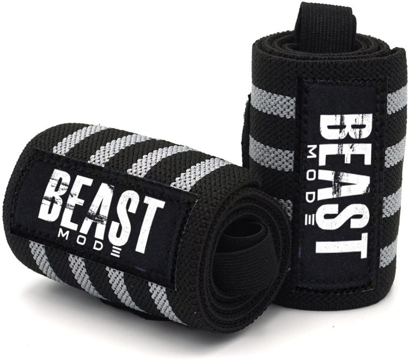 STEIGEN FITNESS Elastic Wrist support wrap straps for gym workout men Grey Boxing Hand Wrap(Grey, 18 inch)