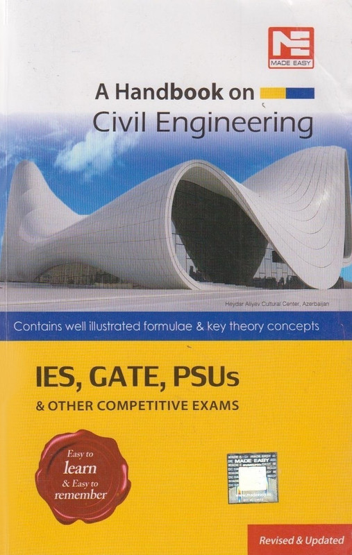 A Handbook on Civil Engineering - IES, GATE, PSUs & Other Competitive Exams(English, Paperback, Made Easy)