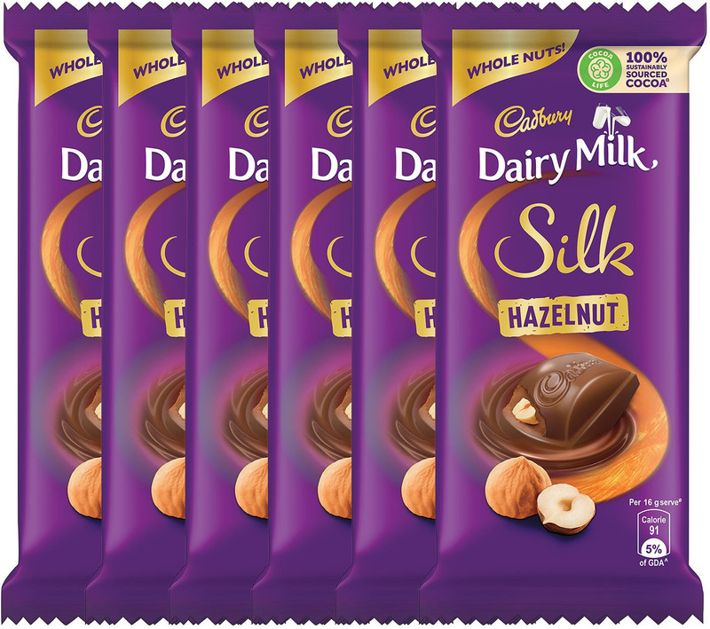 Cadbury Dairy Milk Silk Hazelnut Chocolate Bars