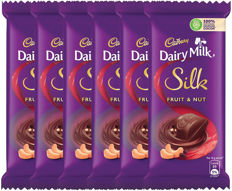 Cadbury Dairy Milk Silk Fruit and Nut Chocolate Bars