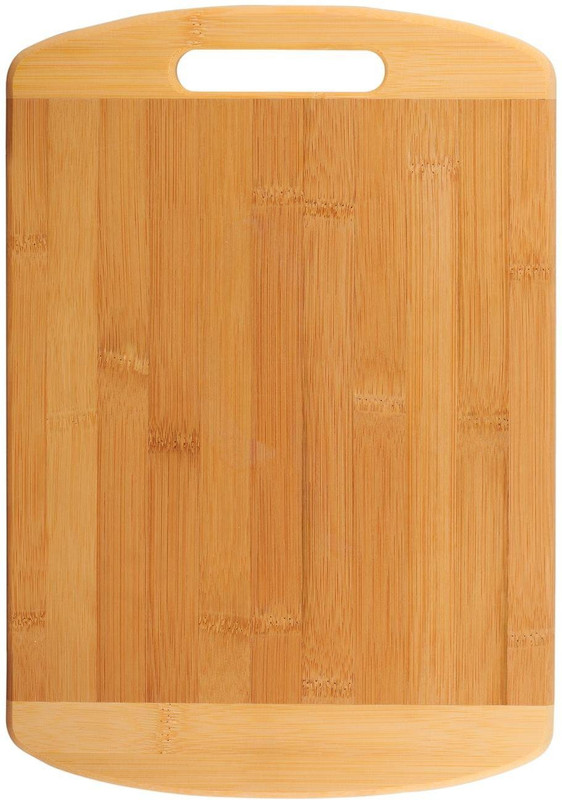 KitchenFest ® High Quality Size (24*34 cm) Wooden Kitchen Chopping/Cutting/Slicing Board with Handle Wooden Cutting Board(Pack of 1 Dishwasher Safe)