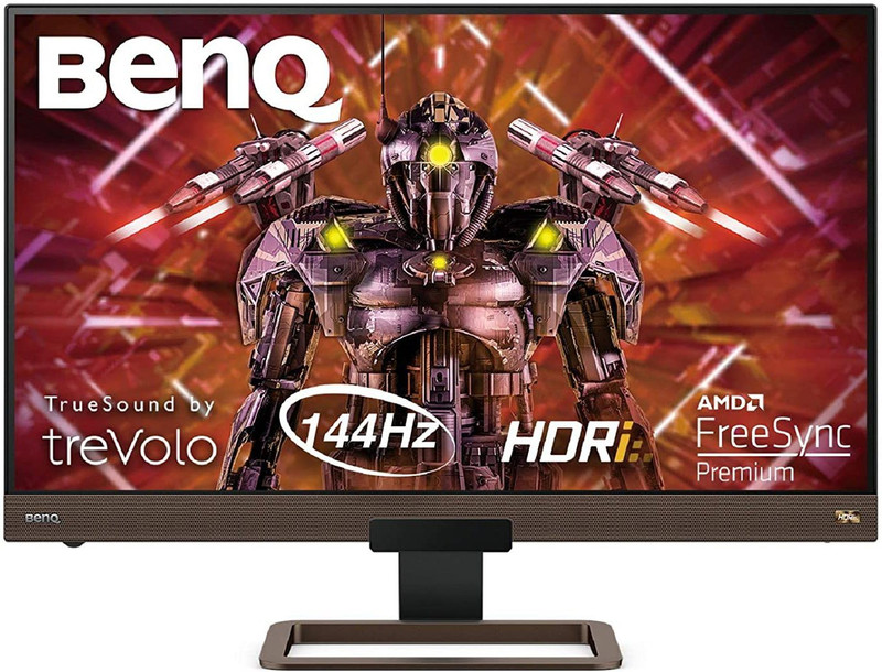 BenQ EX 68.58 cm (27 inch) Quad HD LED Backlit IPS Panel USB Type-C, Built-in Speakers, Edge to Edge, Blue Light Filter, Thin Bezel, Flicker-Free Gaming Monitor (EX2780Q-T)(AMD Free Sync, Response Time: 5 ms, 144 Hz Refresh Rate)