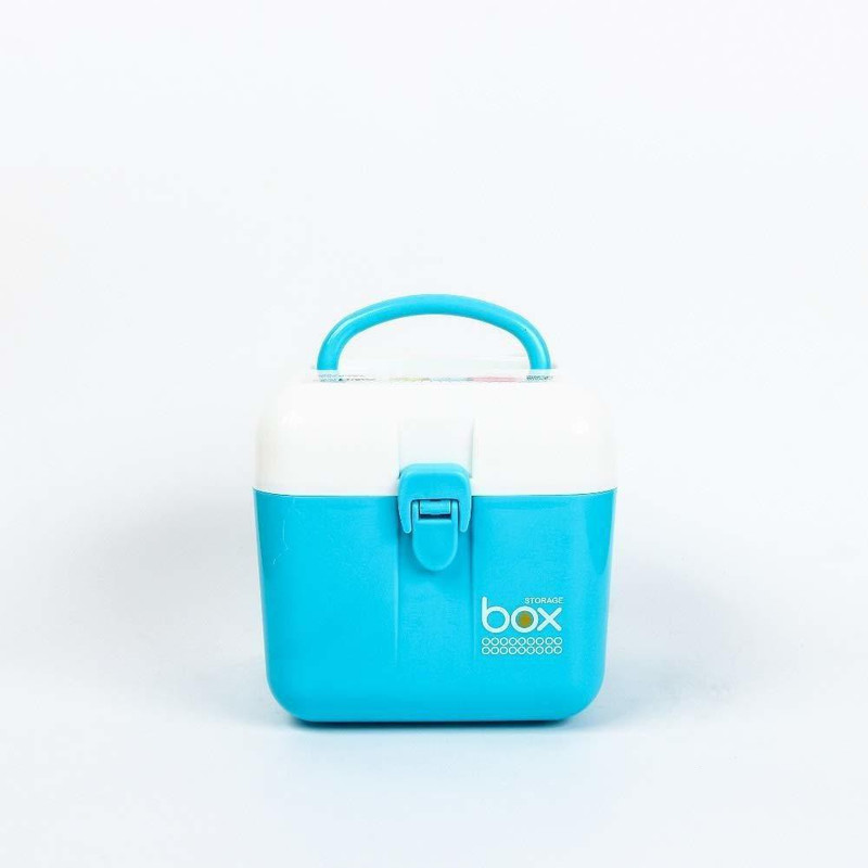 Ladila no Medical First Aid Kit Emergency Medicine Storage Box Baby Drugs Medicine Chest with Handle & Removable Tray Pill Box Pill Box(Multicolor)