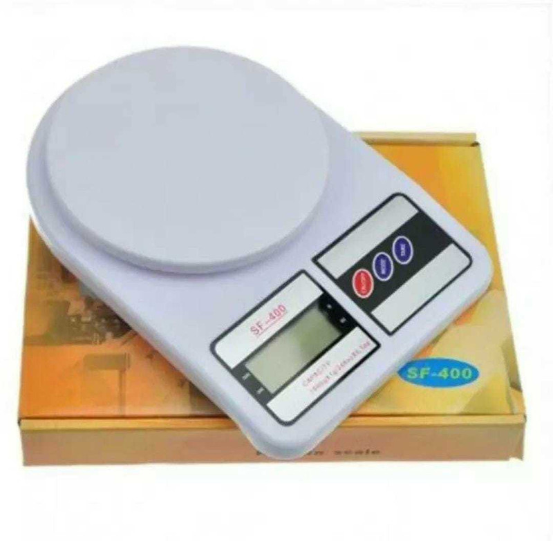 Sqoota Portable 1g to 10kg Electronic Kitchen Weighing Weighing Scale(White)
