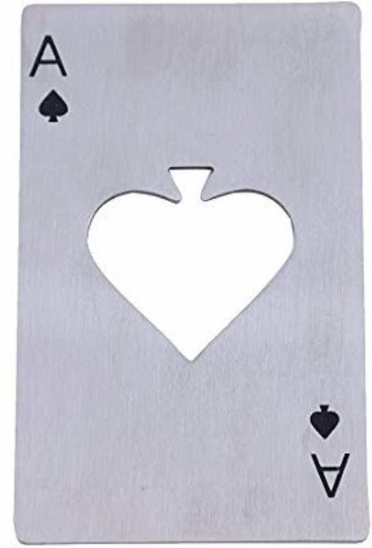 Qweezer 1 Pcs Poker Card Bottle Opener | Bottle Opner | Casino Poker Bottle | Steel (Pack of 1) 1 Pcs Poker Card Bottle Opener | Bottle Opner | Casino Poker Bottle | Steel (Pack of 1) Bottle Opener(Pack of 1)