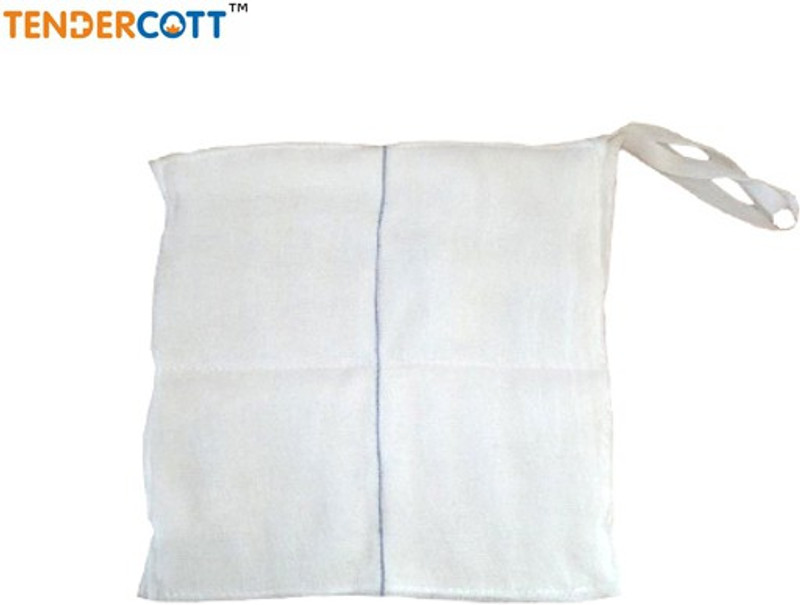 Tendercott Gauze Mop With X-ray Detectable Thread ( Non – Sterile ) | 25cm X 25cm 8 ply | 10 Counts Non-Sterile Gauge Roll(25 cm 25 cm 10 Rolls)