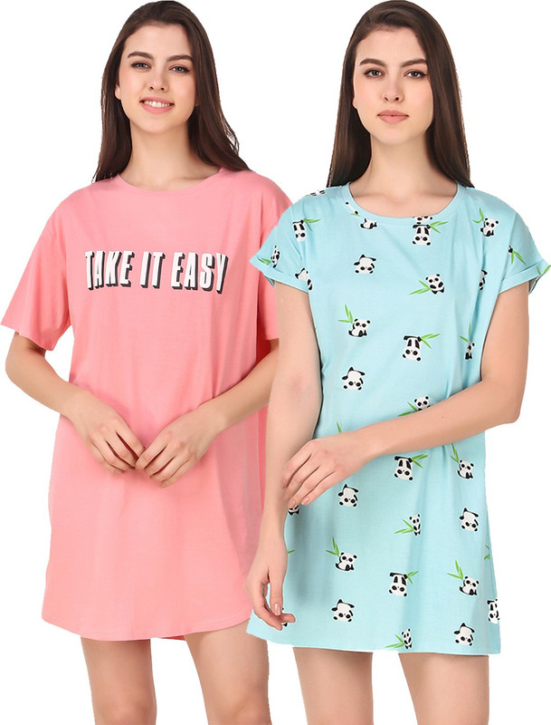 Masha Women Nightshirts(Multicolor) Masha Women Nightshirts(Multicolor)