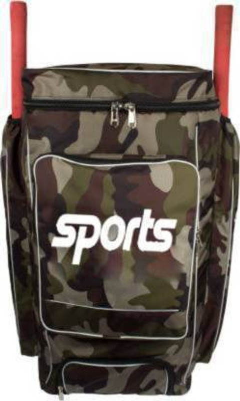 ALEXTOUCH Sports Cricket Kit Bag Green Army Print(Green, Kit Bag)