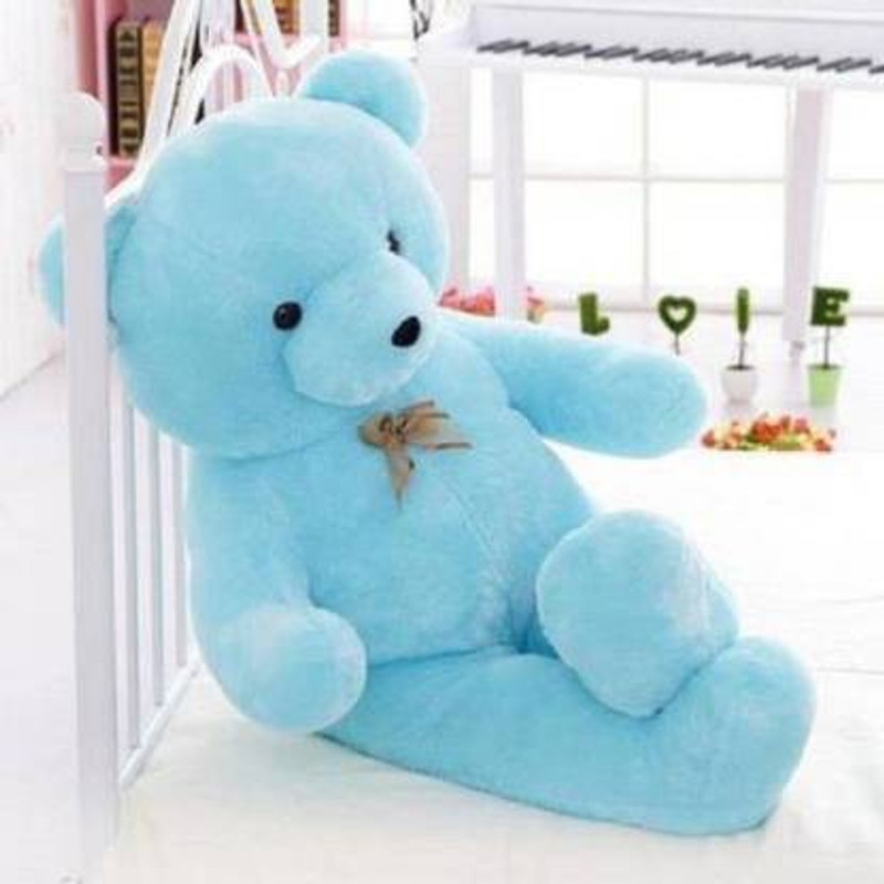 MADDIE StuffedTeddy Bear 3 feet Long Soft Sky Blue bear BIRTHDAY GIFT - 91.1 cm(Blue)