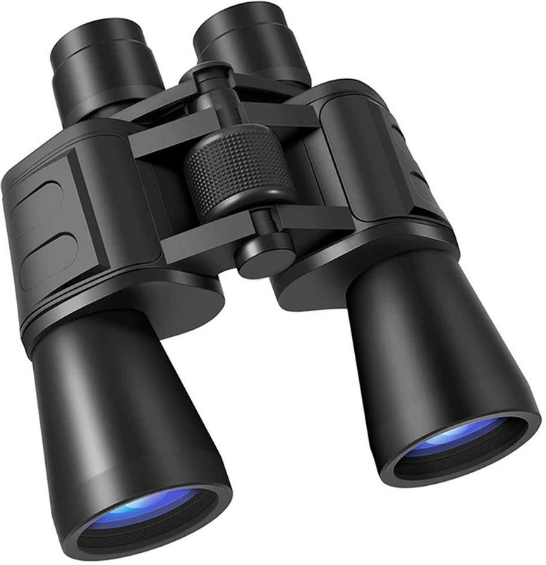 HDSJ New Binocular 20x50 Long Zoom Powerful Prism 10x Binoculars Telescope Optical Spyglass For Hunting Rifle Spotting Scope Outdoor Goods sports hiking fishing everything Binoculars(50 mm , Black)