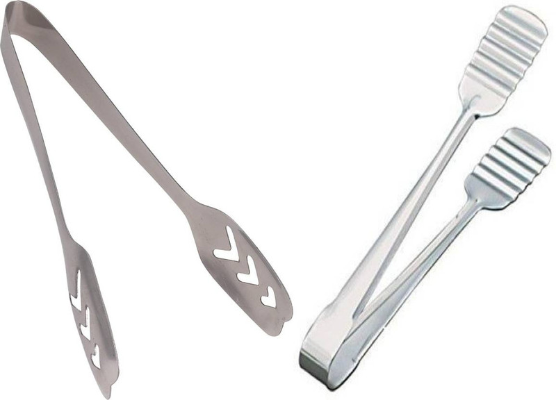 A2SK Momo tong + Slotted cake tong 21 cm Serving Tong Set(Pack of 2)