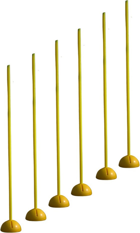 Vayu Agility Poles with Dome Base (Pack of 6) Two Piece Agility Pole(Pack of 6)