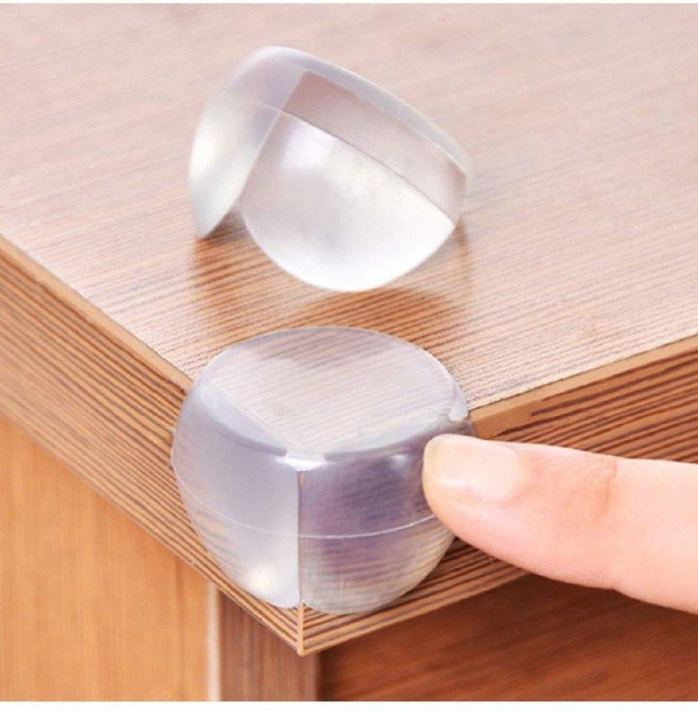Ladwa Baby Proofing & Baby Safety Transparent Corner Guard - Pack Of 8(Transparent)