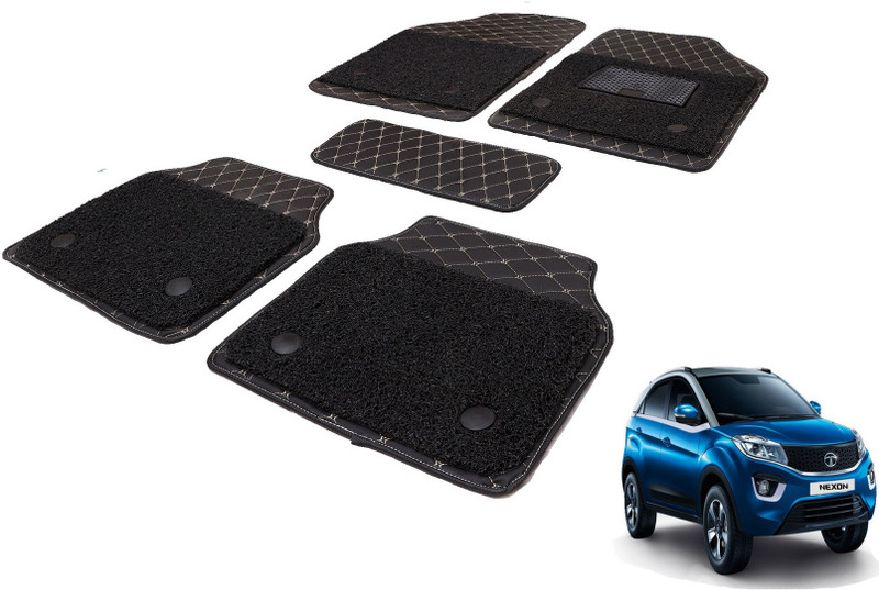 Auto Hub Leatherite, PVC 7D Mat For Tata Nexon(Black)