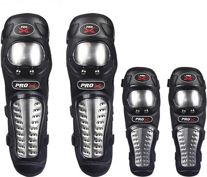 Probiker Knee Guard, Elbow Guard Free Black(Pack of 4)
