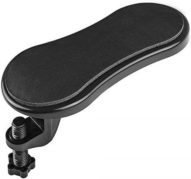 Nispruhay Hand Shoulder Protect Armrest Pad Desk Attachable Computer Table Arm Support Mouse Pads Arm Wrist Rests plastic mouse pad Wrist Rest plastic mouse Wrist Rest(Black)