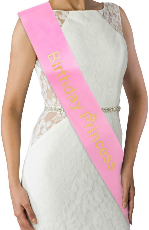 PARTY MIDLINKERZ Birthday Princess Sash