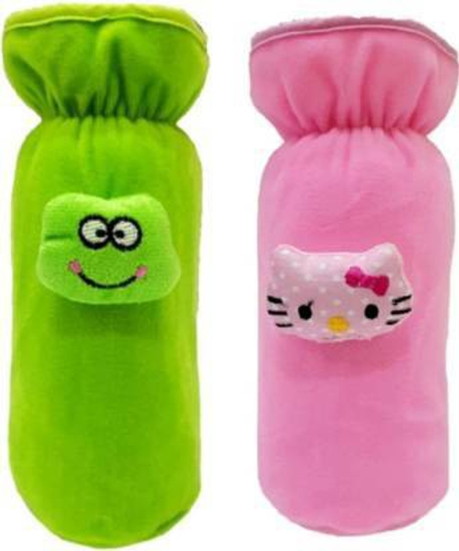 ADRIEL BRINGING JOY bottle cover_250 ml_Green , Pink pack of 2(Green pink)
