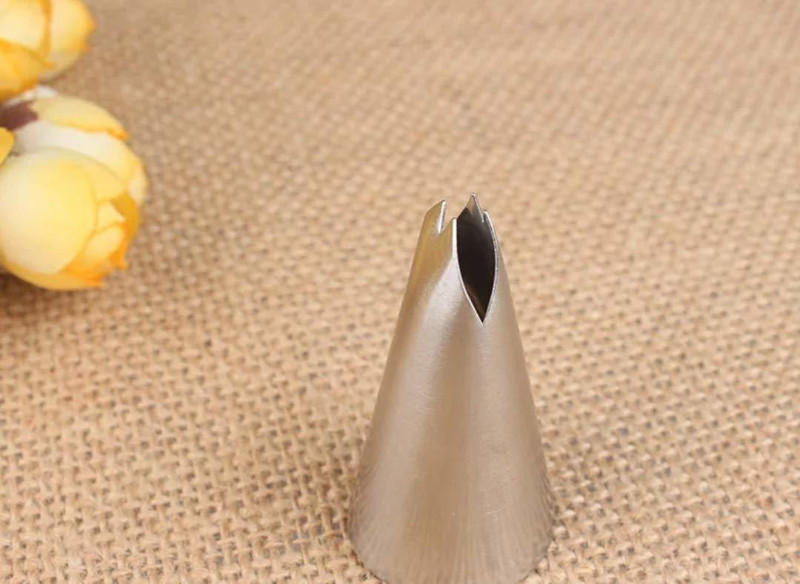 ibaker NOZZLE-LEAF-112 Steel Leaf Icing Nozzle(Silver Pack of 1)