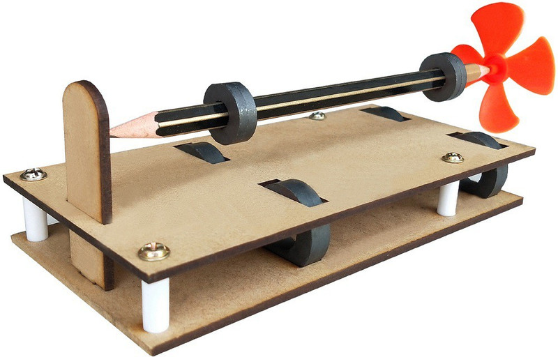 Kit4Curious Magnetic levitation experiment school science project kit with report and instruction-(Multicolor)
