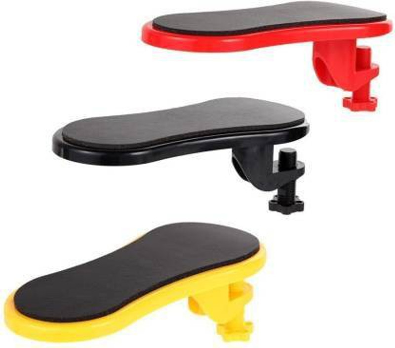 Flipco Adjustable Computer Arm Rest Ergonomic Attachable Computer Table (Multi Colour) Padded Memory Foam mouse Wrist Rest(Multicolor)