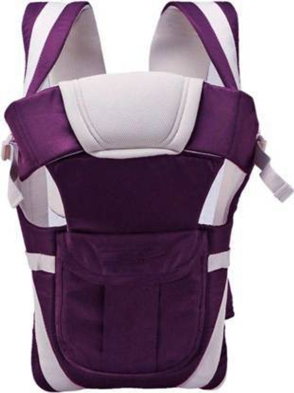 Dewberries Baby Carrier 100% Cotton Baby Carrier(Purple, Front carry facing out)