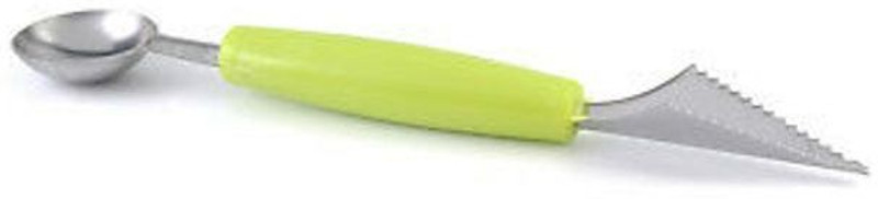 Snowpearl 2 in 1 Melon Ball Maker, Stainless Steel Multi Functional Scooper with Carving Knife Kitchen Scoop