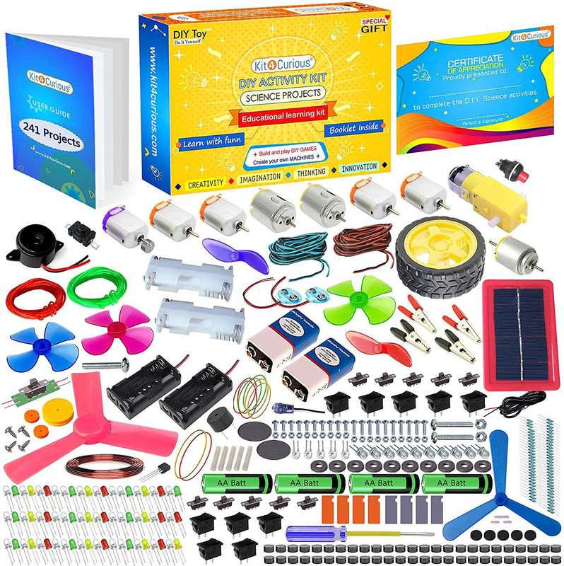 Kit4Curious Science & fun diy activity learning educational stem toy for 7+ years - tinkering, experiment, school project, innovation kit(Multicolor)