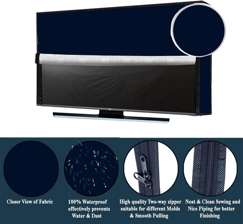 AAVYA UNIQUE FASHION 2 Layer Dustproof & waterproof 32 inch LED TV Monitor Cover for 32 inch LED=LCD=TV Monitor COVER  - 32inch/LED/LCD/TV Monitor Cover/Color No 37(Whiteflower)